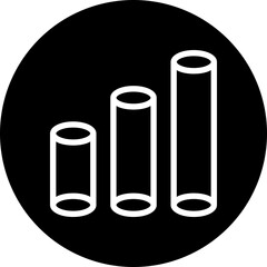 bar chart glyph icon