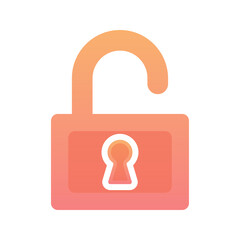 padlock key logo element design template icon