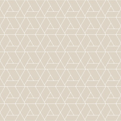 Seamless geometric pattern with white lines on pastel background. Simple vector illustration.