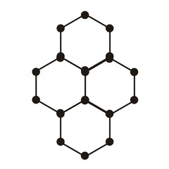 hexagonal abstract shape