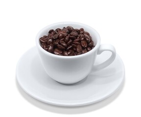 コーヒー豆 珈琲豆 イラスト リアル カップ 
