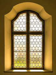 Kirchenfenster, Fenster, historische Fenster, Kreuzgang