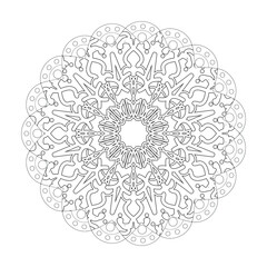 Circular pattern mandala art decoration elements.