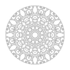 Circular pattern mandala art decoration elements.