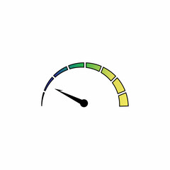 Speedometer vector graphic design illustration template