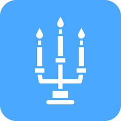 Candle Vector Icon Design Illustration