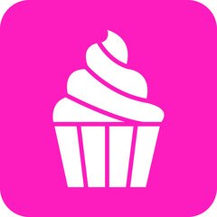 Sweet muffin Vector Icon Design Illustration
