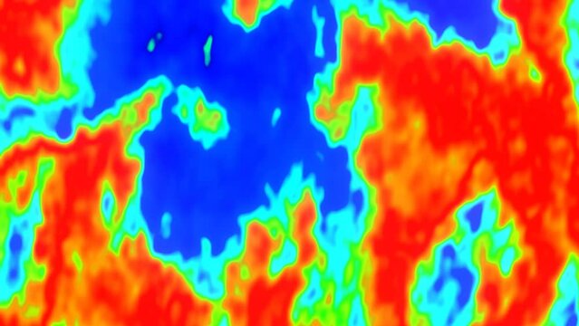 Infrared Thermographic Heat Wave Background
