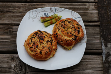 Gebäck, türkische Küche, Food, Blätterteig, Käseschnecken, Bäcker, Börek, 