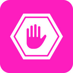 Obraz premium Ad Block Vector Icon Design Illustration