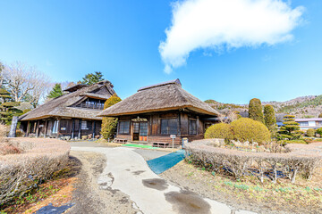 初春の忍野八海　山梨県忍野村　Oshino Hakkai in early spring. Yamanashi-ken Osino village.