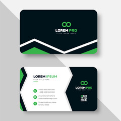 modern creative simple clean business card or visiting card design template with unique shapes