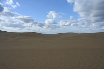 Fototapeta na wymiar Spring Tottori Sand Dunes