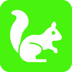 Squirrel Vector Icon Design Illustration