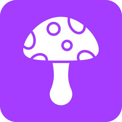 Mushroom Vector Icon Design Illustration