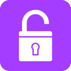 Unlocked Vector Icon Design Illustration