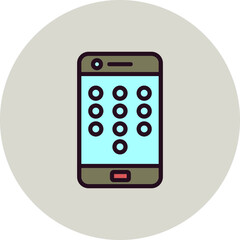 Mobile Pattern Lock Icon
