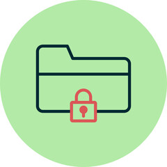 Folder Security Icon