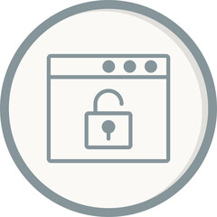 Browser Unlock Icon