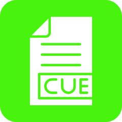 CUE Vector Icon Design Illustration