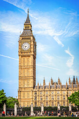 Big Ben - Elizabeth Tower in London - obrazy, fototapety, plakaty