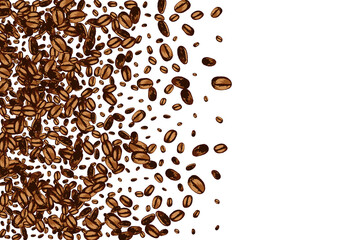 Black Pile Drawn Vector White Background. Sketch