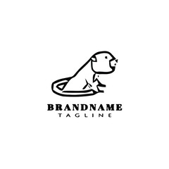 gopher animal logo design template icon vector illustration