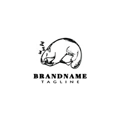 gopher animal logo design template icon vector illustration