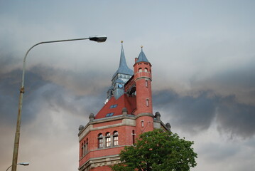 water tower in Wroclaw, Poland.
