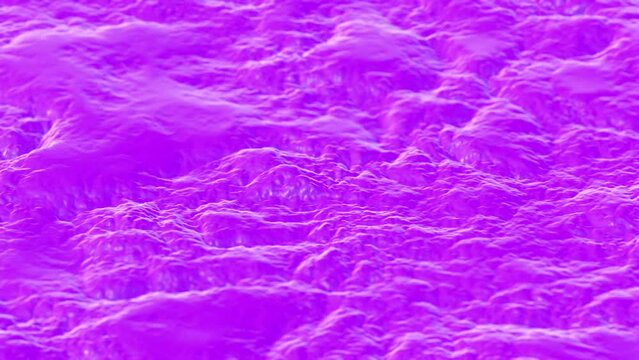 Abstract Purple Lumpy Liquid Waves
