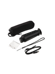 Modern monocular thermal imager isolate on a white background. A device for fixing thermal radiation.