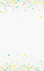 Yellow Polka Decoration Transparent Background.