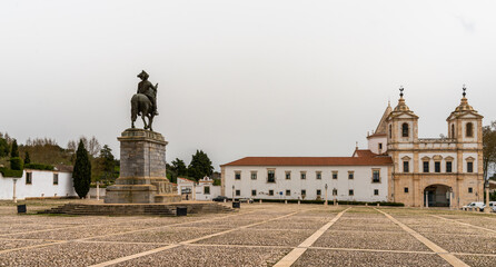 Obraz premium view of the old historic Ducal Palaces of the House of Braganza