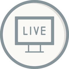 Pc Live Streaming Icon