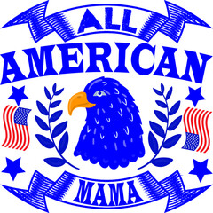 4th July T-shirt  and SVG Design