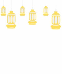 yellow lanters , ramadan background