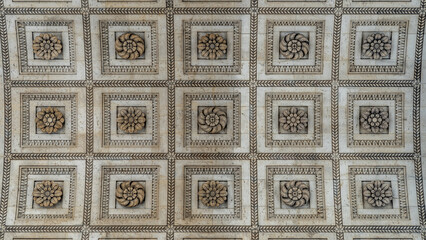 Neoclassic sculpture wall pattern