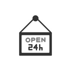 Open Shop 24 Hours Icon