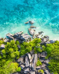 Rideaux tamisants Anse Source D'Agent, île de La Digue, Seychelles Plage paradisiaque sur l& 39 île de La Digue aux Seychelles. Anse Source D& 39 Argent