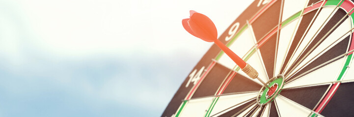 darts and business goals concept