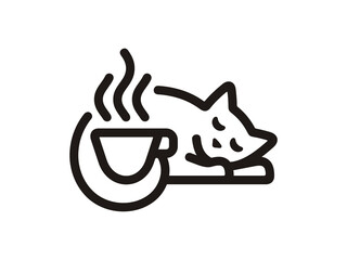 White Cat Cafe Logo