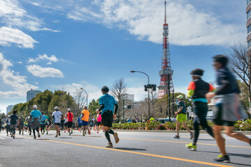 マラソン大会のランナー