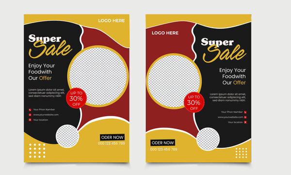 NEW FOOD DESIGN TEMPLATE, FOOD FLYER DESIGN,