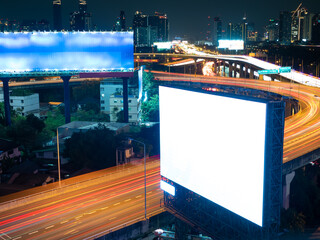 LED billboard installed outdoor
