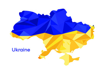 Polygonal map of Ukraine