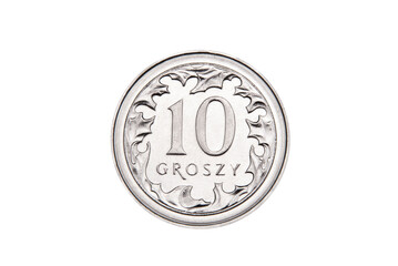 Moneta 10 groszy polskich 