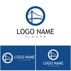 Bridge Logo Template vector icon illustration design