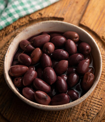 Spanish seasoned olives. Top quality product. Spanish traditional tapas.