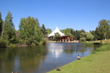Obraz premium Summer On The Lake, William Hawrelak Park, Edmonton, Alberta