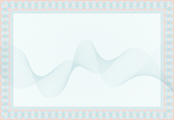 Guilloche background texture. Money pattern. For certificate, voucher, banknote, voucher, money design, currency, note, check, ticket. Vector illustration